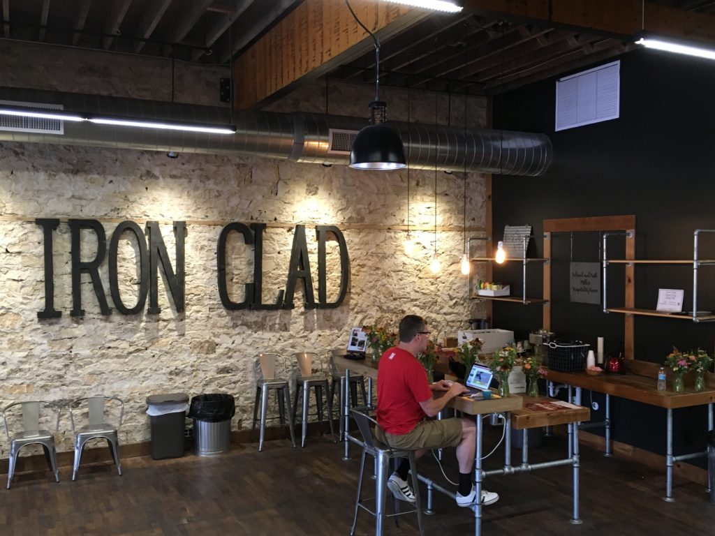 Iron Clad Coworking space bar