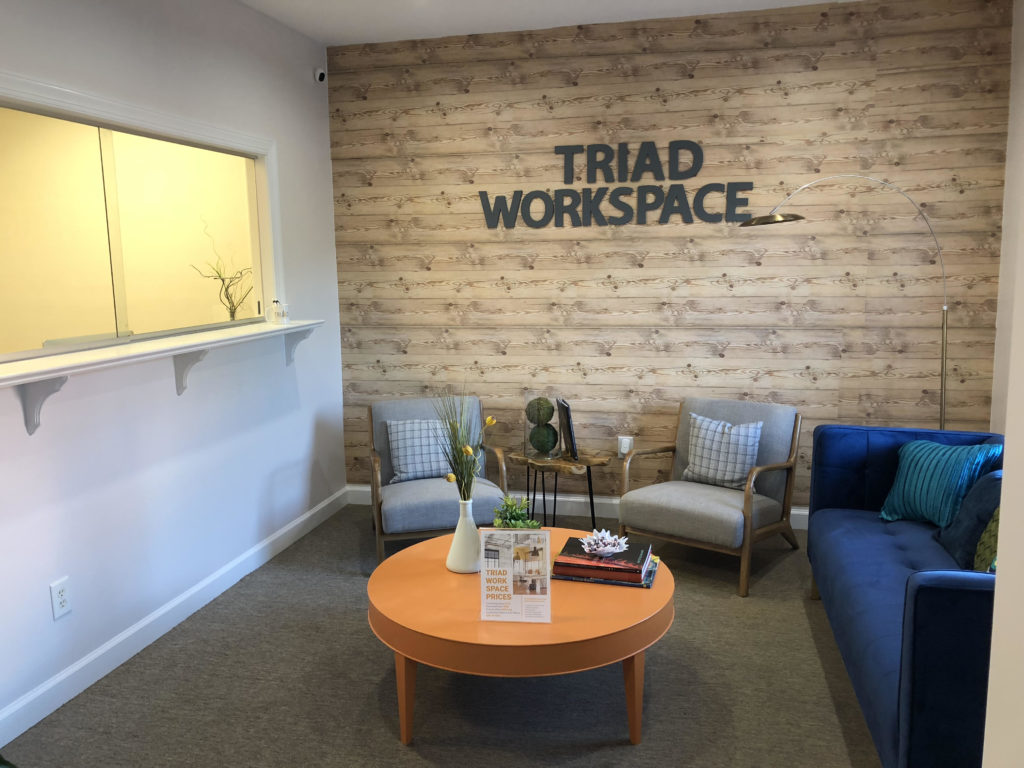 Entryway Lounge for Triad Workspace