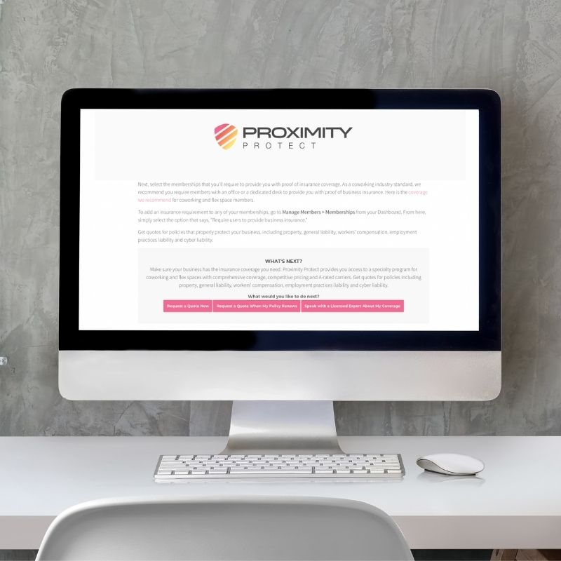 Proximity Protect Coworking Insurance