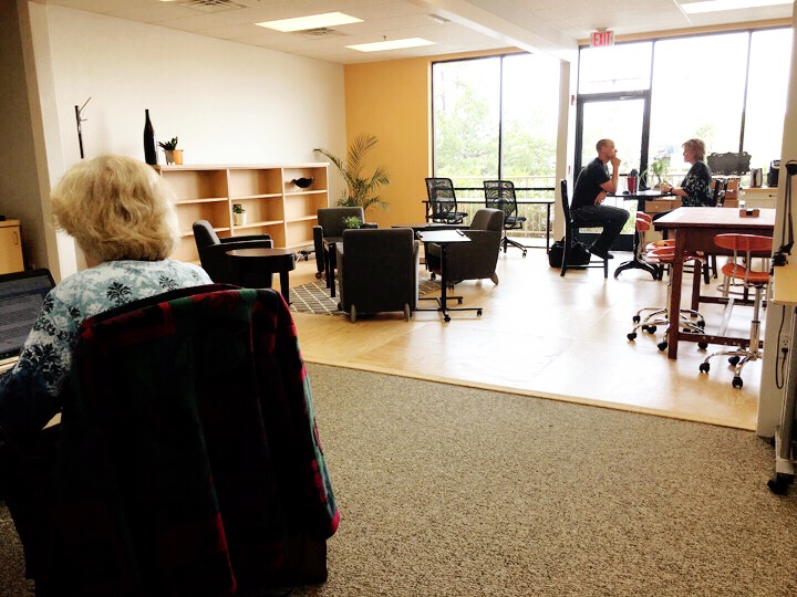 Photo of work space at Wingspace