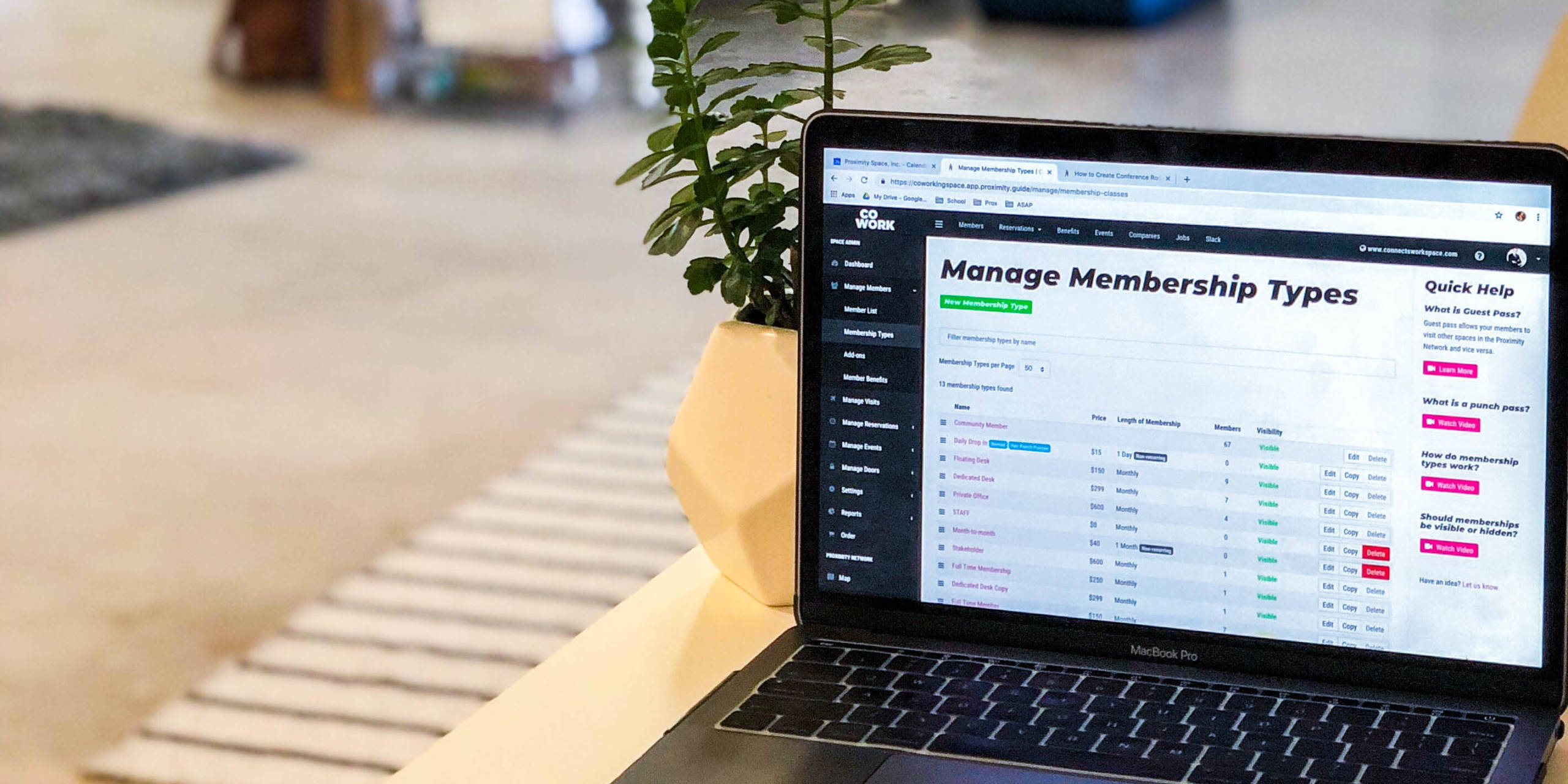 Setting up Membership Types