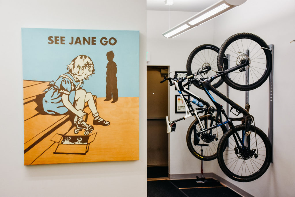 Bike Rack Area at Epicentral Coworking