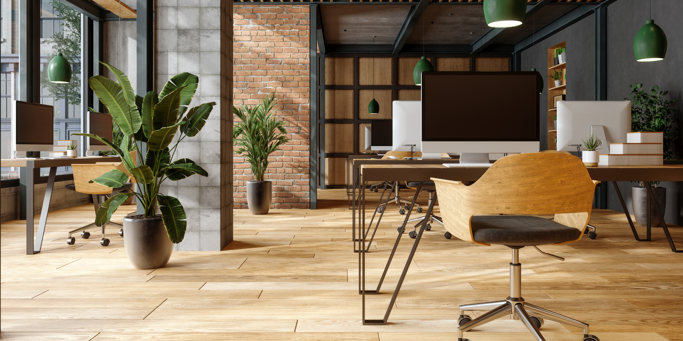 organized coworking space